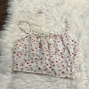 Floral forever 21 crop top